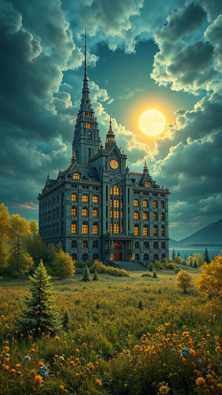 Abandoned embassy in a