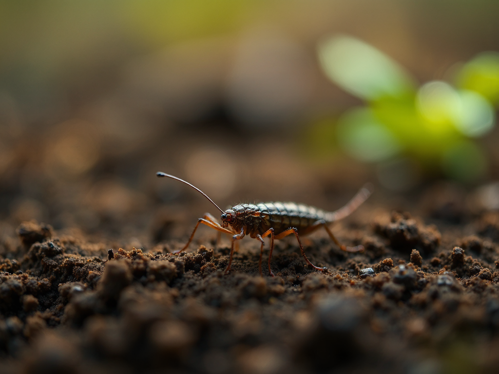 Insect with dirt on