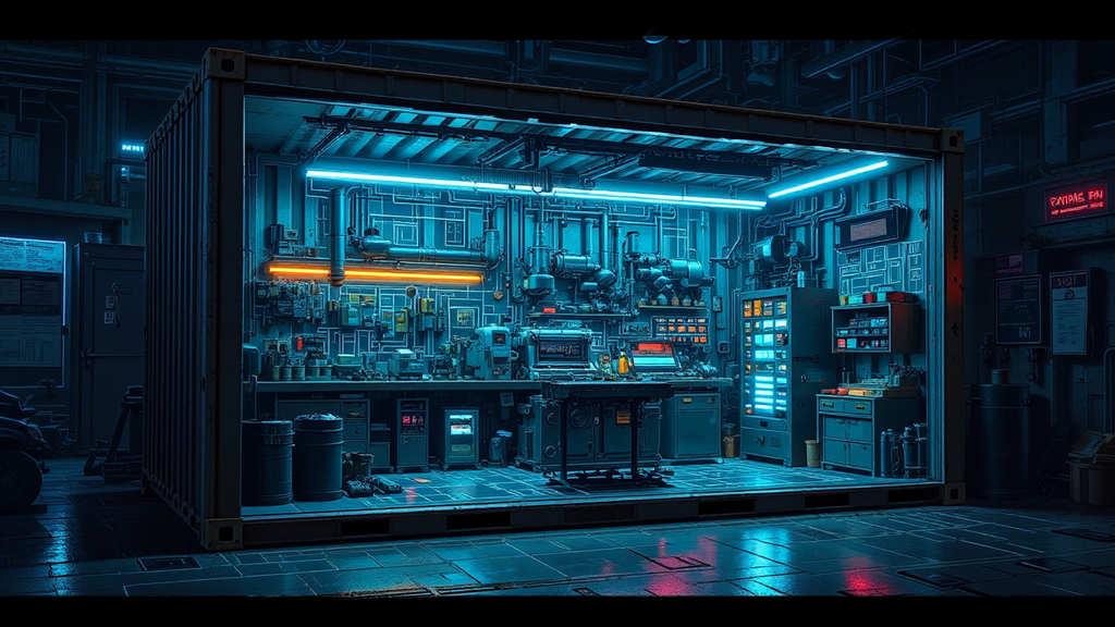 Small sci-fi machine shop