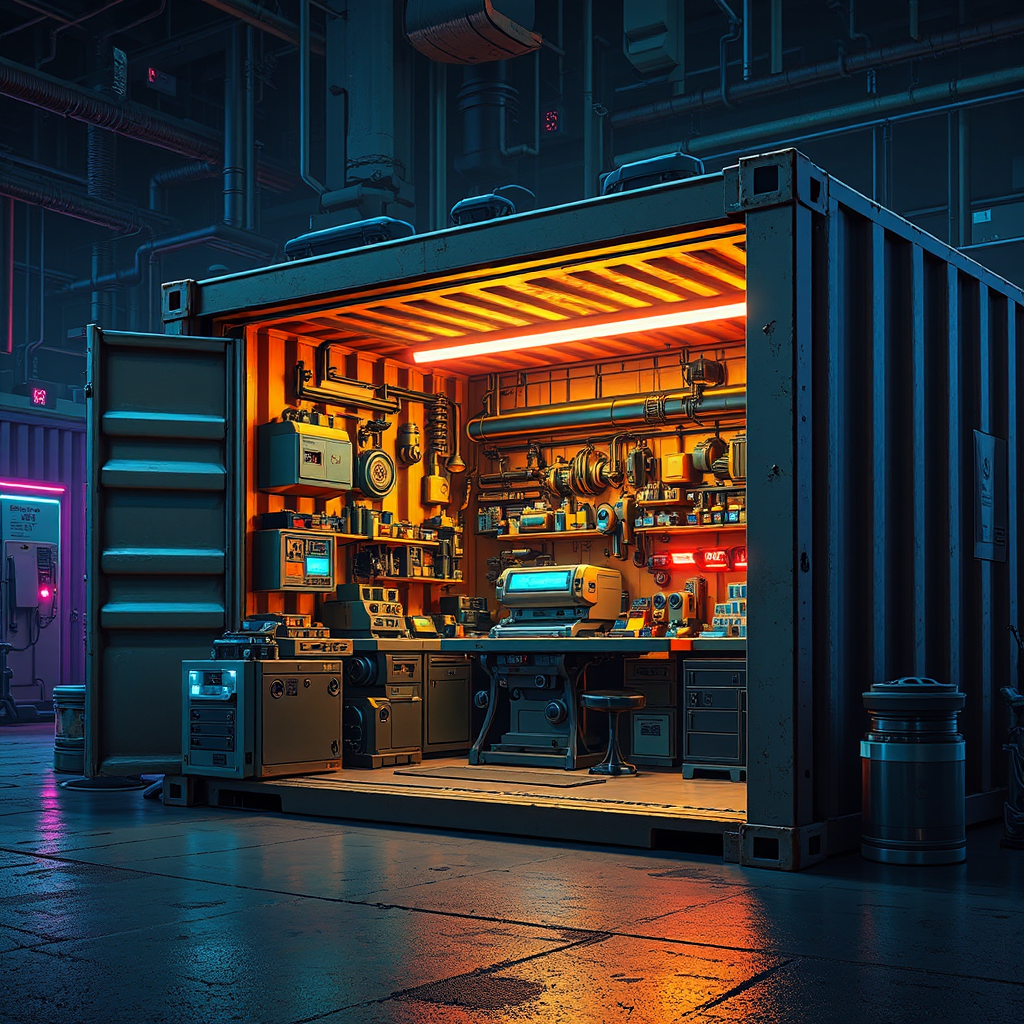 Small sci-fi machine shop