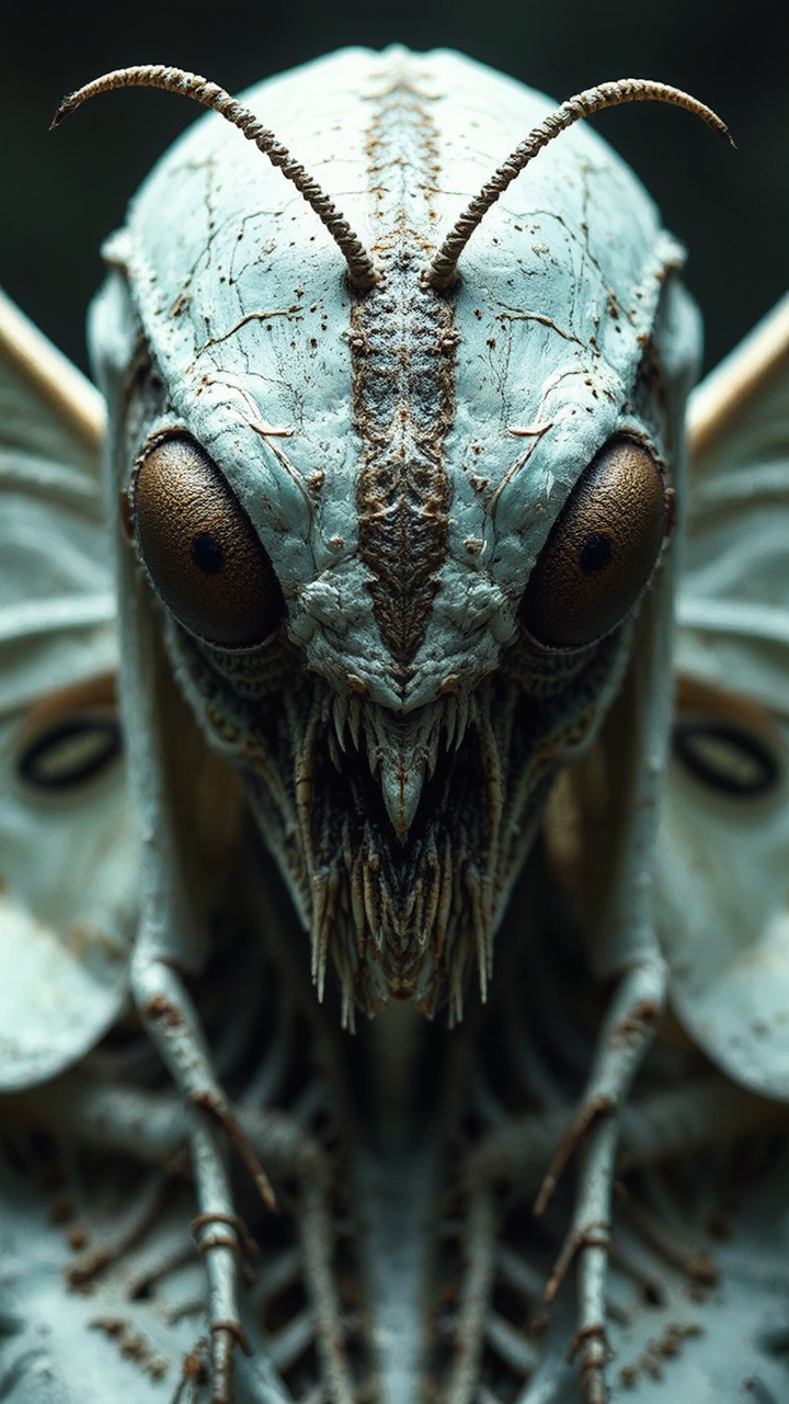 Moth-like humanoid with insect