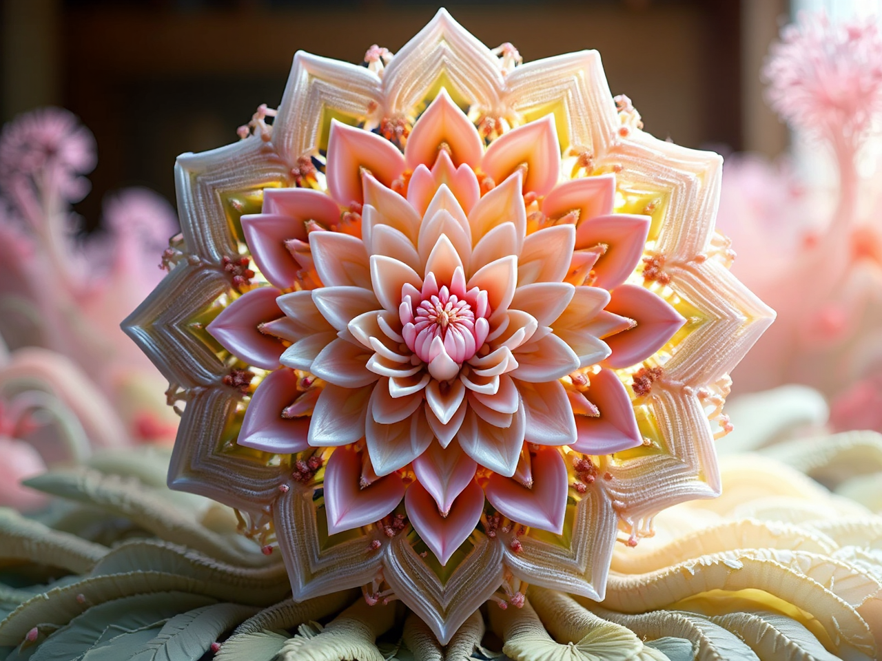 A colorful flower-like biomechanic