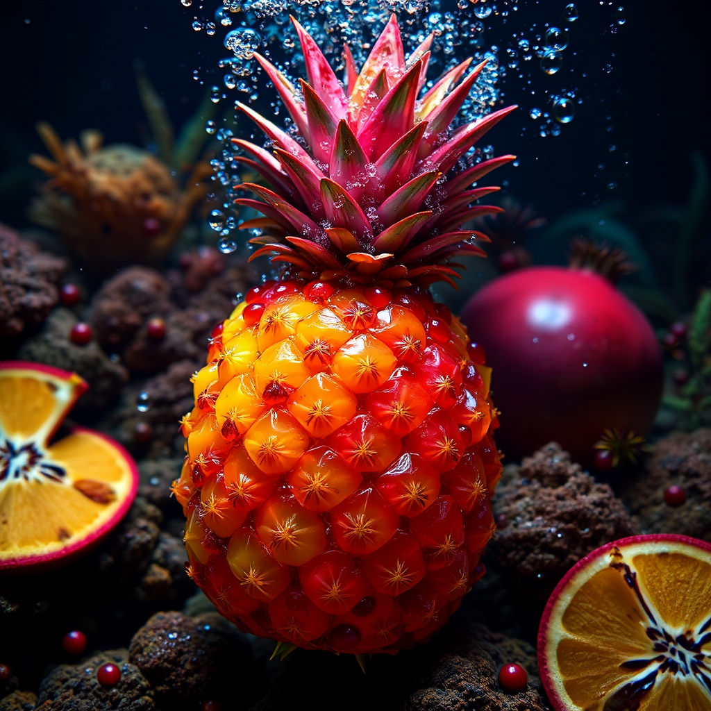Underwater Tropical Fruit Paradise