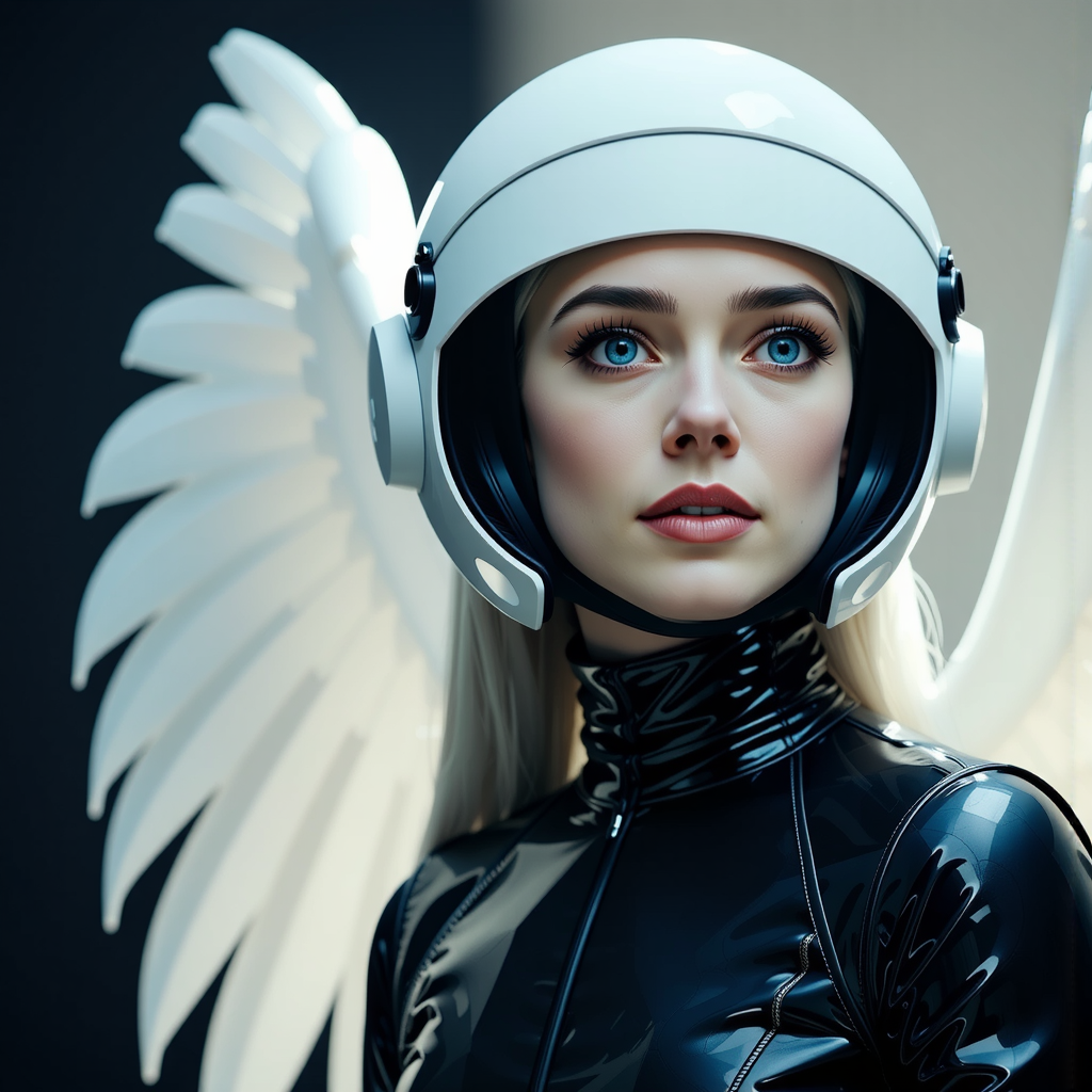 Portrait of a winged
