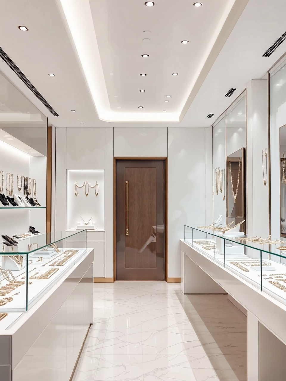 A white fashion jewelry