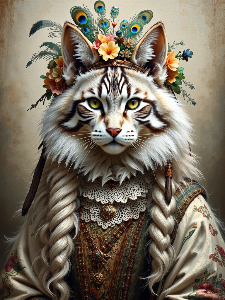 Hybrid wolf cat in