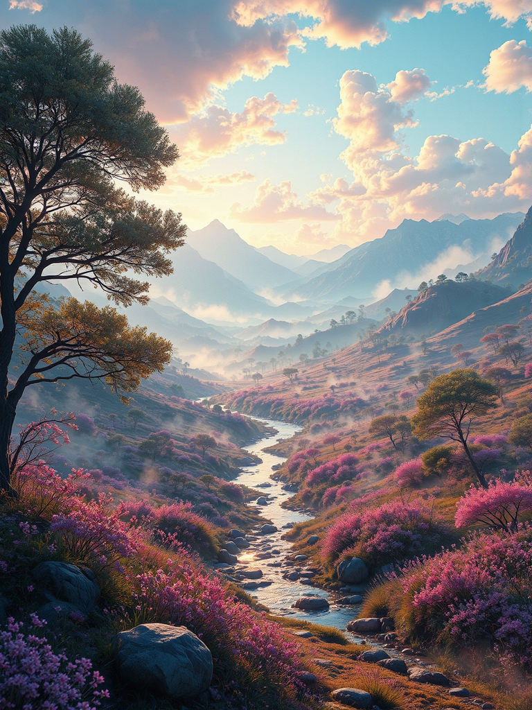 Landscape photograph with vibrant