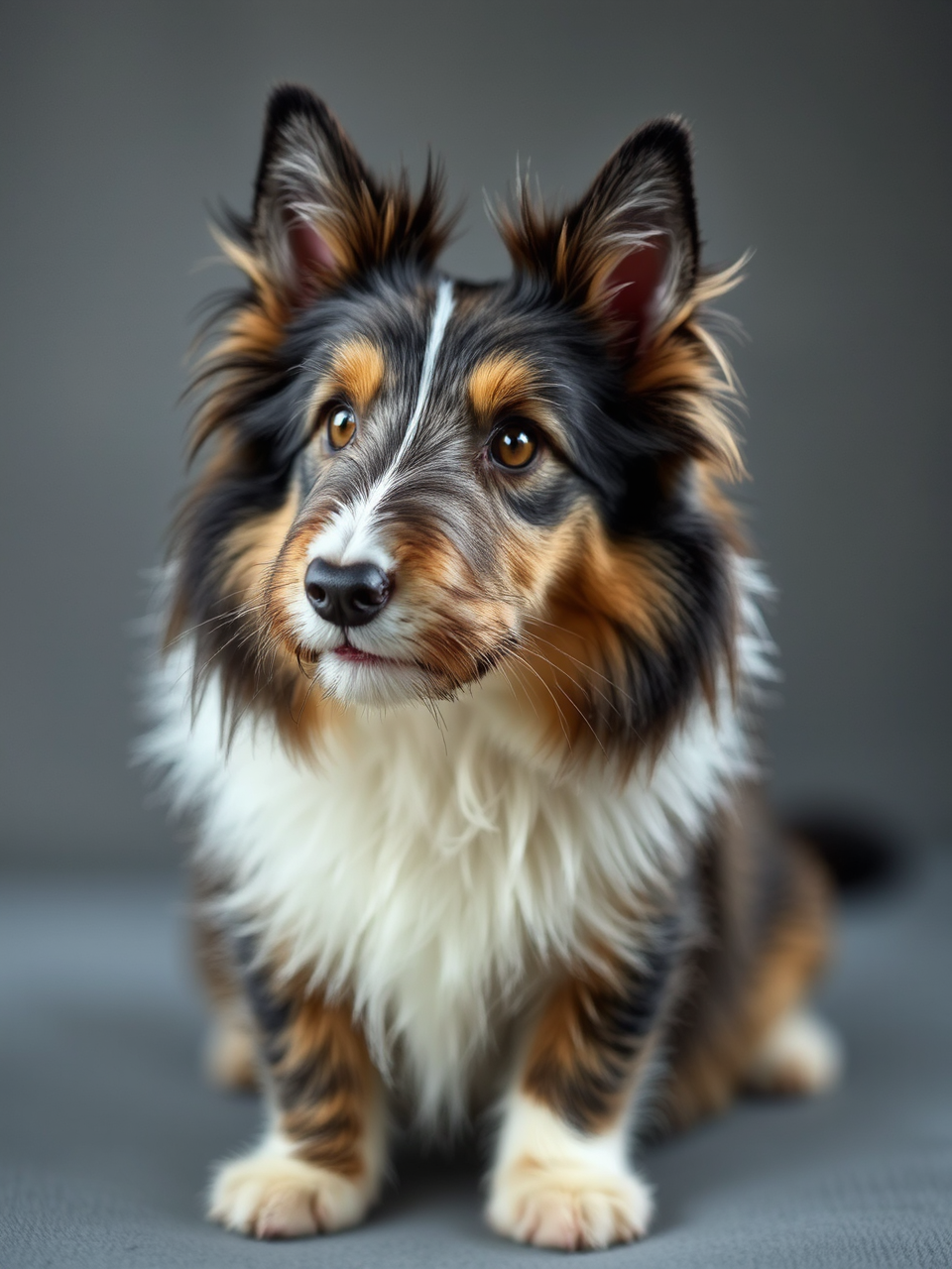 Mixed breed dog with