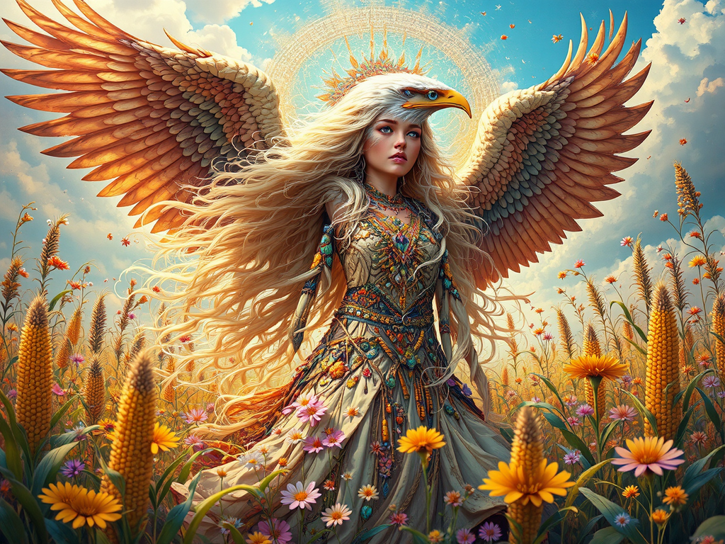 Dancing eagle woman with