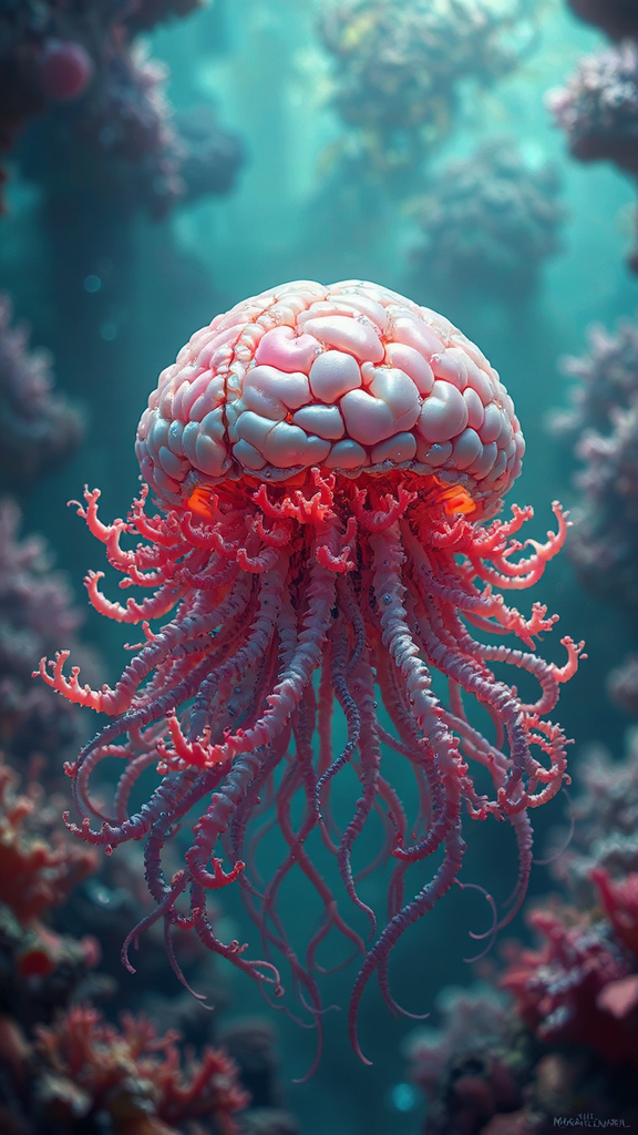 Cyberpunk coral and a