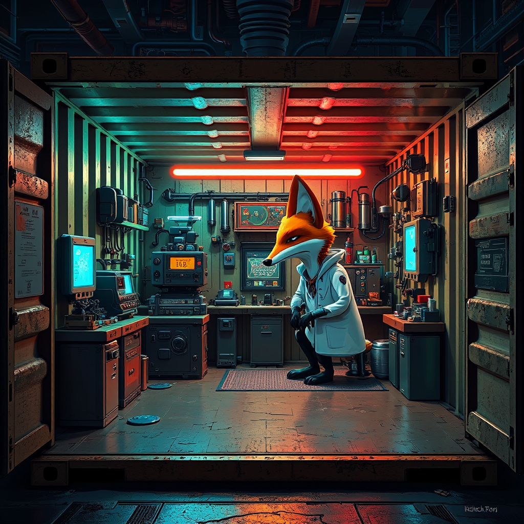 Small sci-fi machine shop