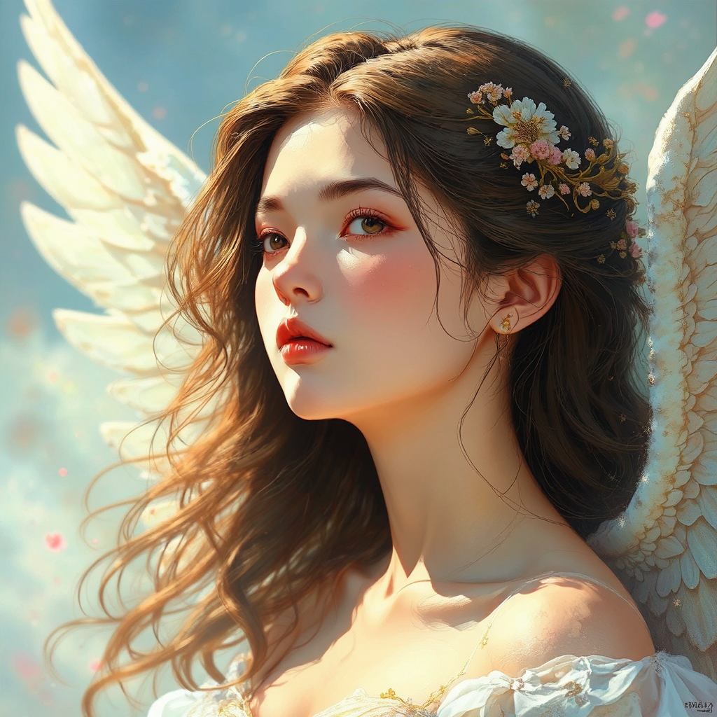 Female angel with a