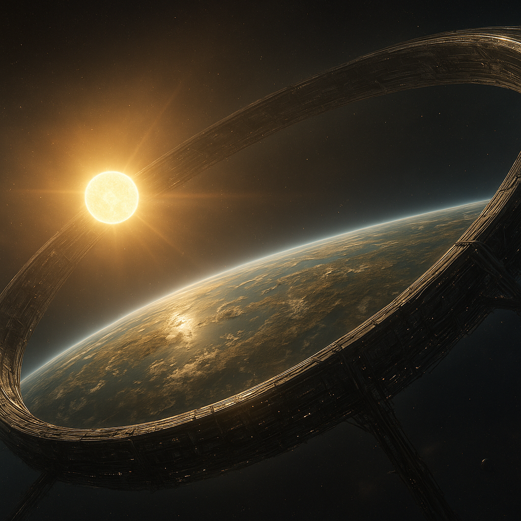 a ringworld around a star