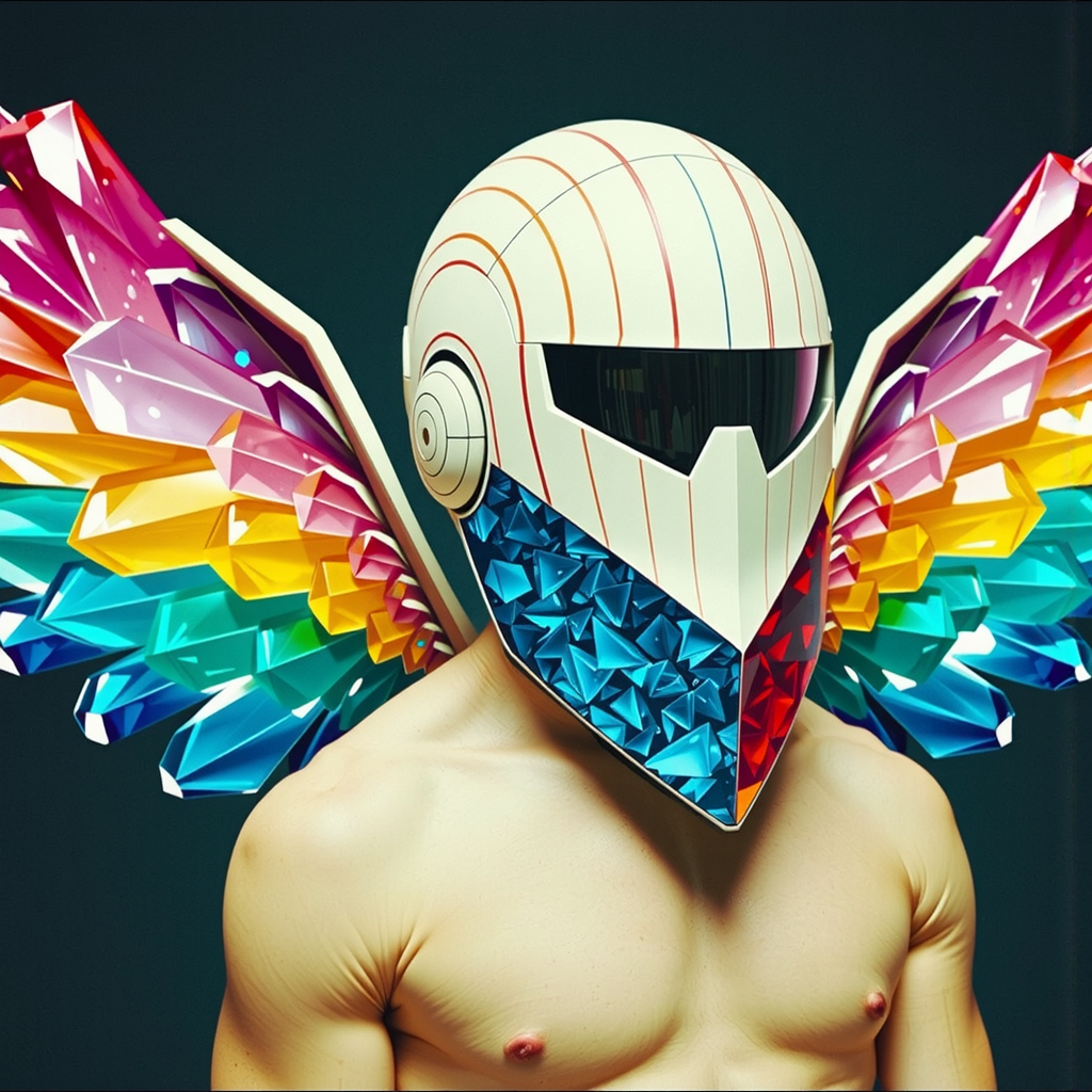 Man in winged helmet