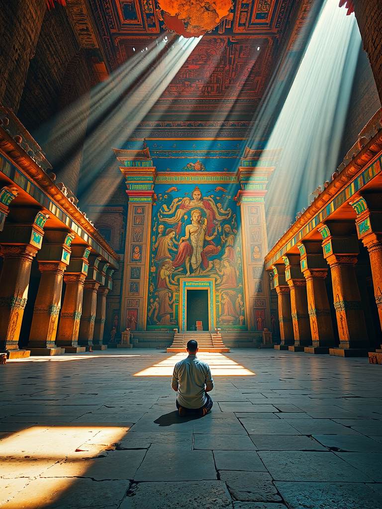 Man kneeling in front