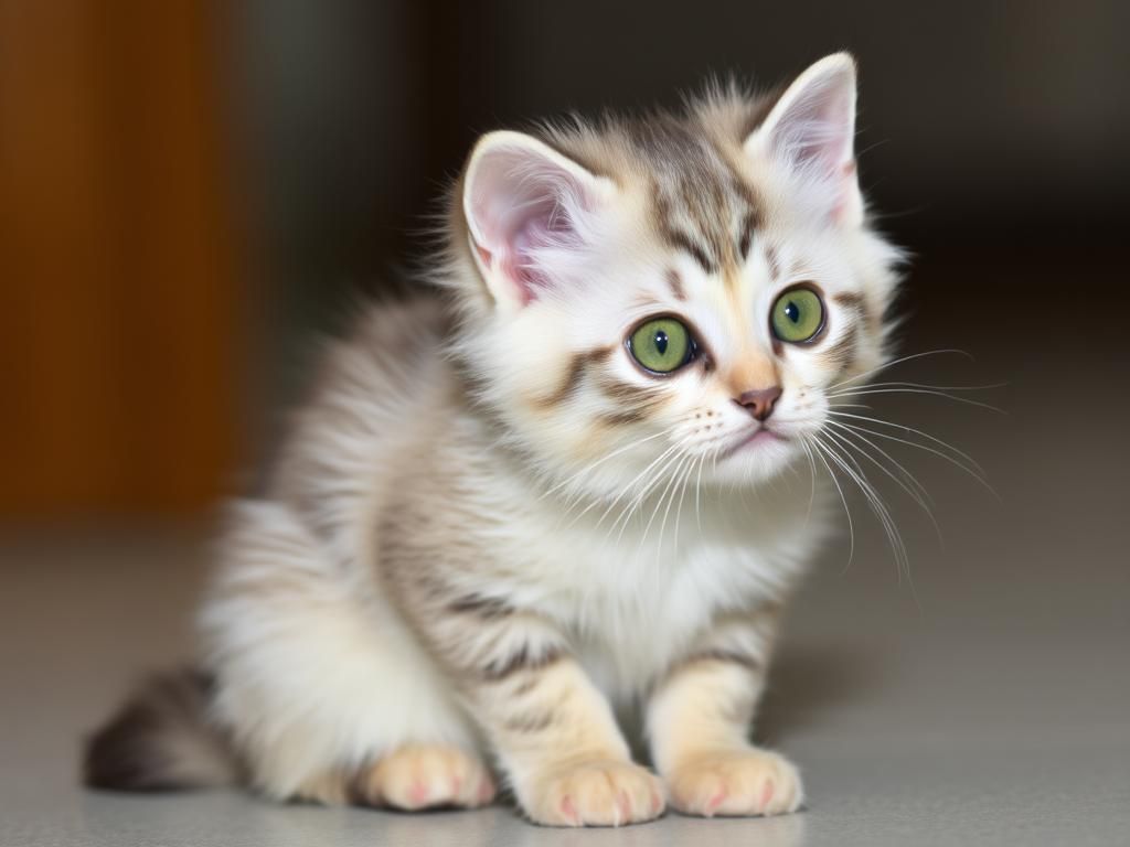 Cute sleeping kitten at