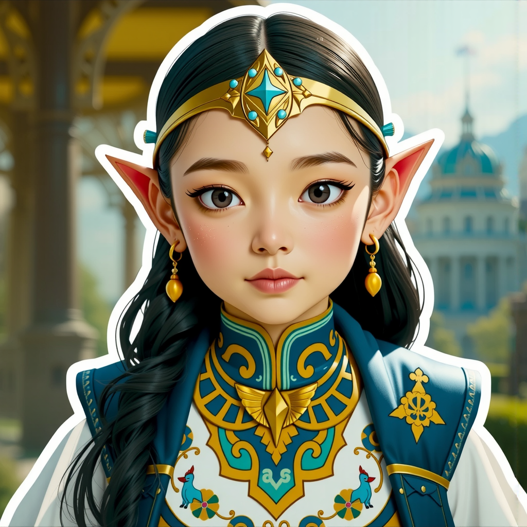 Cute girl in medieval