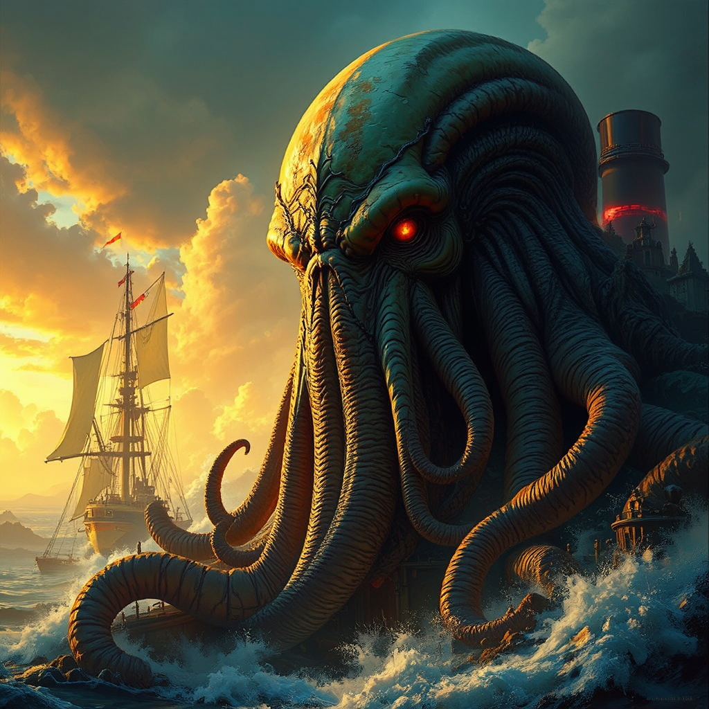 Proud Cthulhu portrait in