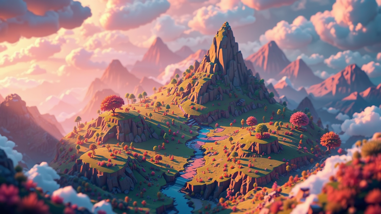 Voxel art video game