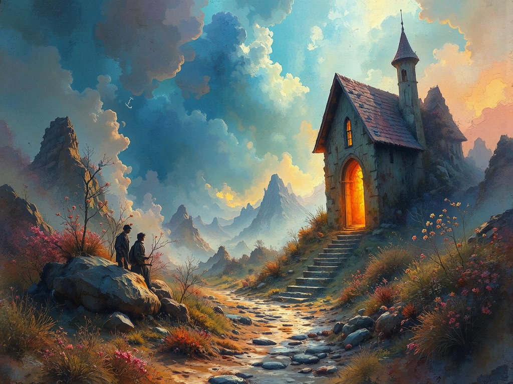 Colourful dreamlike digital artwork