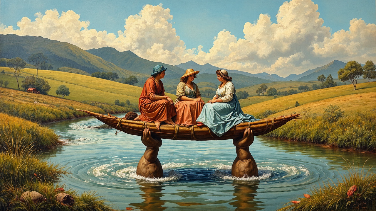 Three people on a