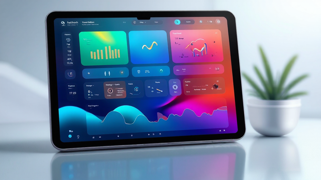 Tablet with a modern