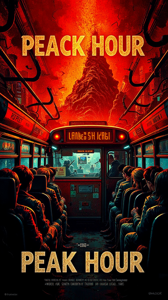 A crowded city bus
