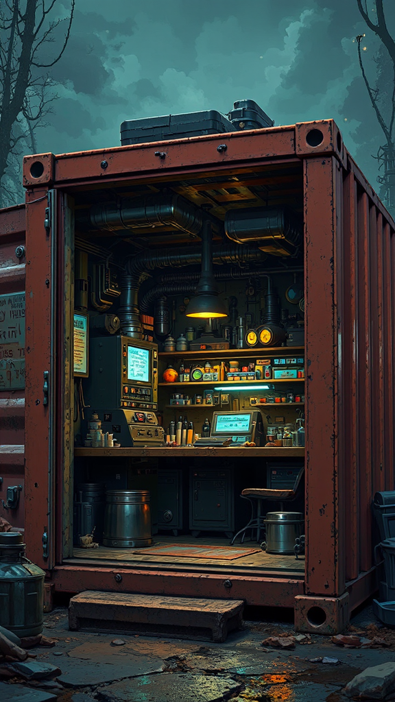 Small sci-fi machine shop