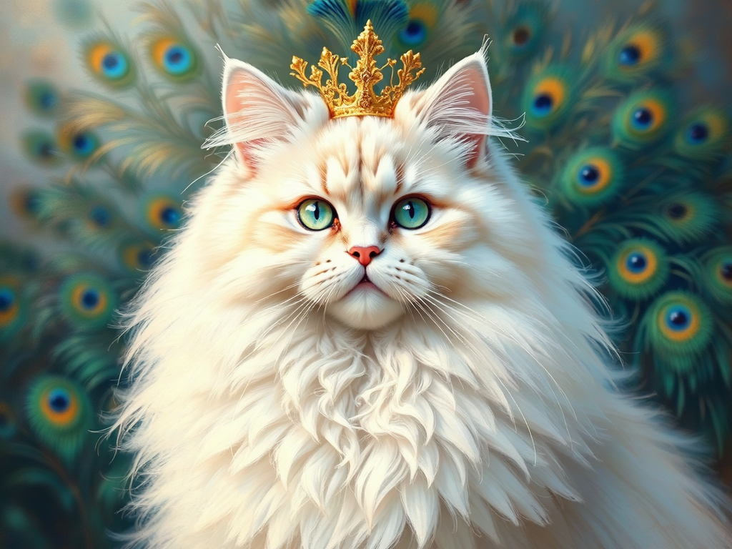 A Himalayan cat in