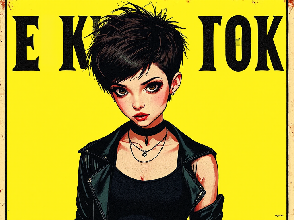 Emo girl with a