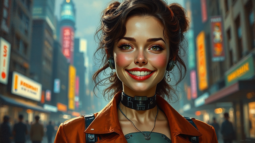 Woman with a mechanically