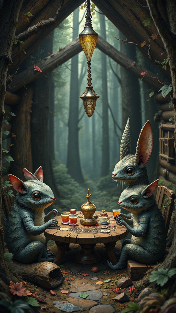 Critters have a tea