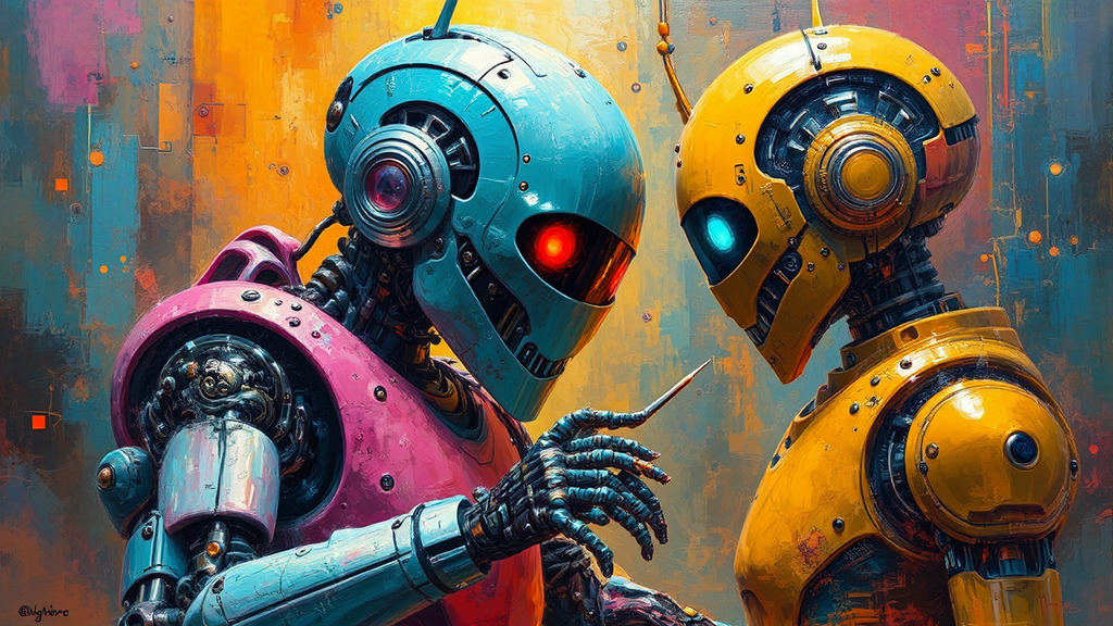Industrial machines in an