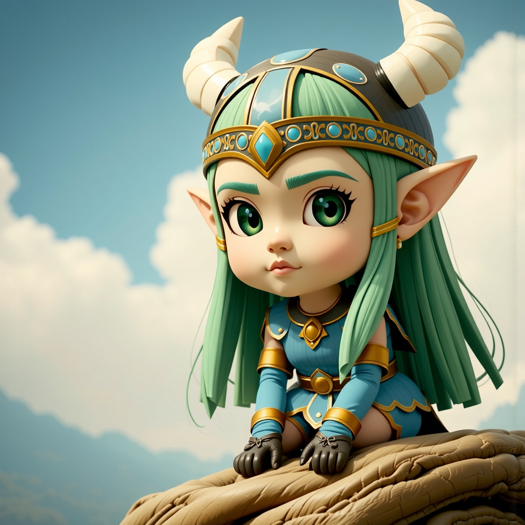 Viking girl in Chibi