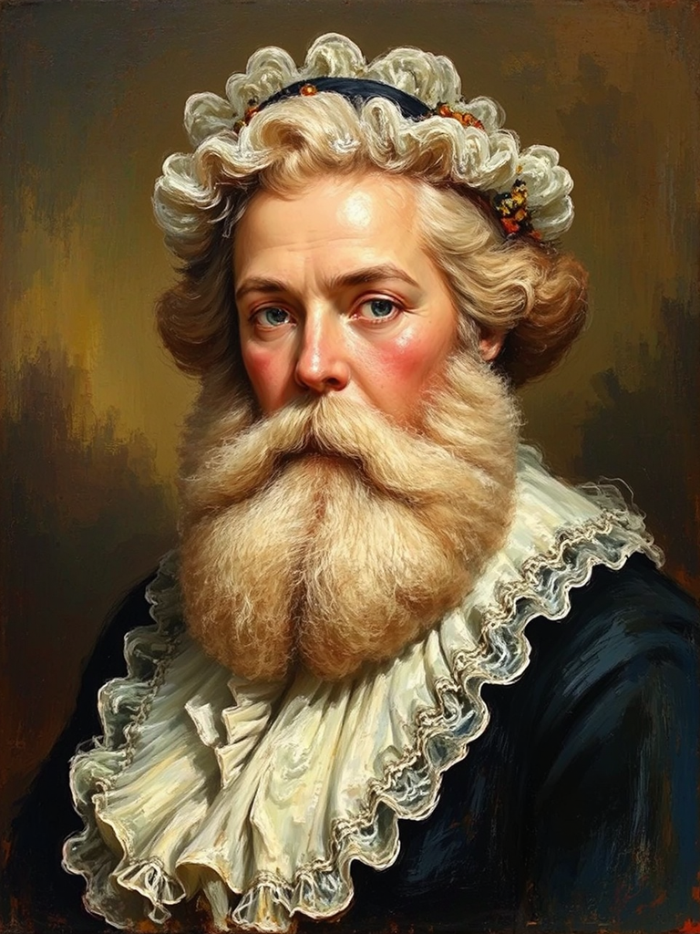 Portrait painting of a