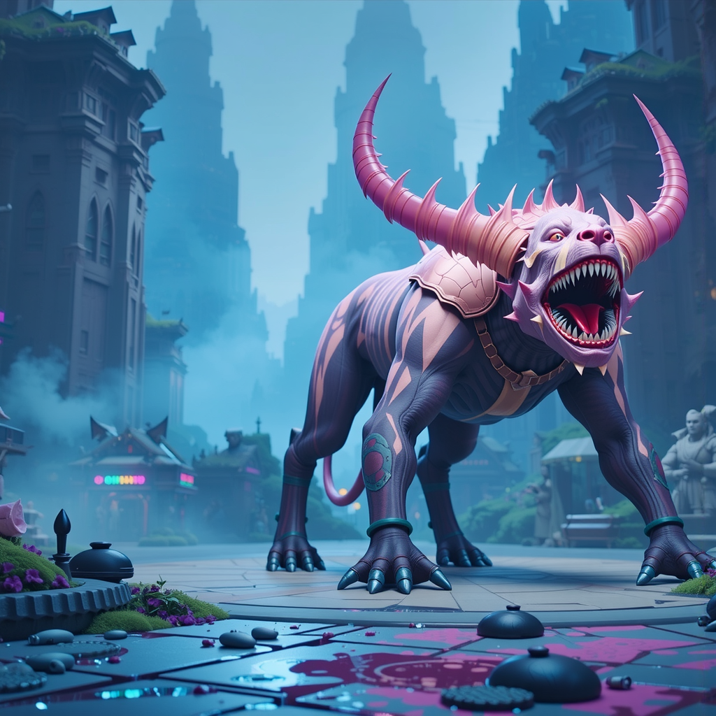 Bioluminescent antoran hounds.