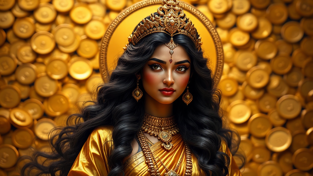 Goddess Lakshmi in a