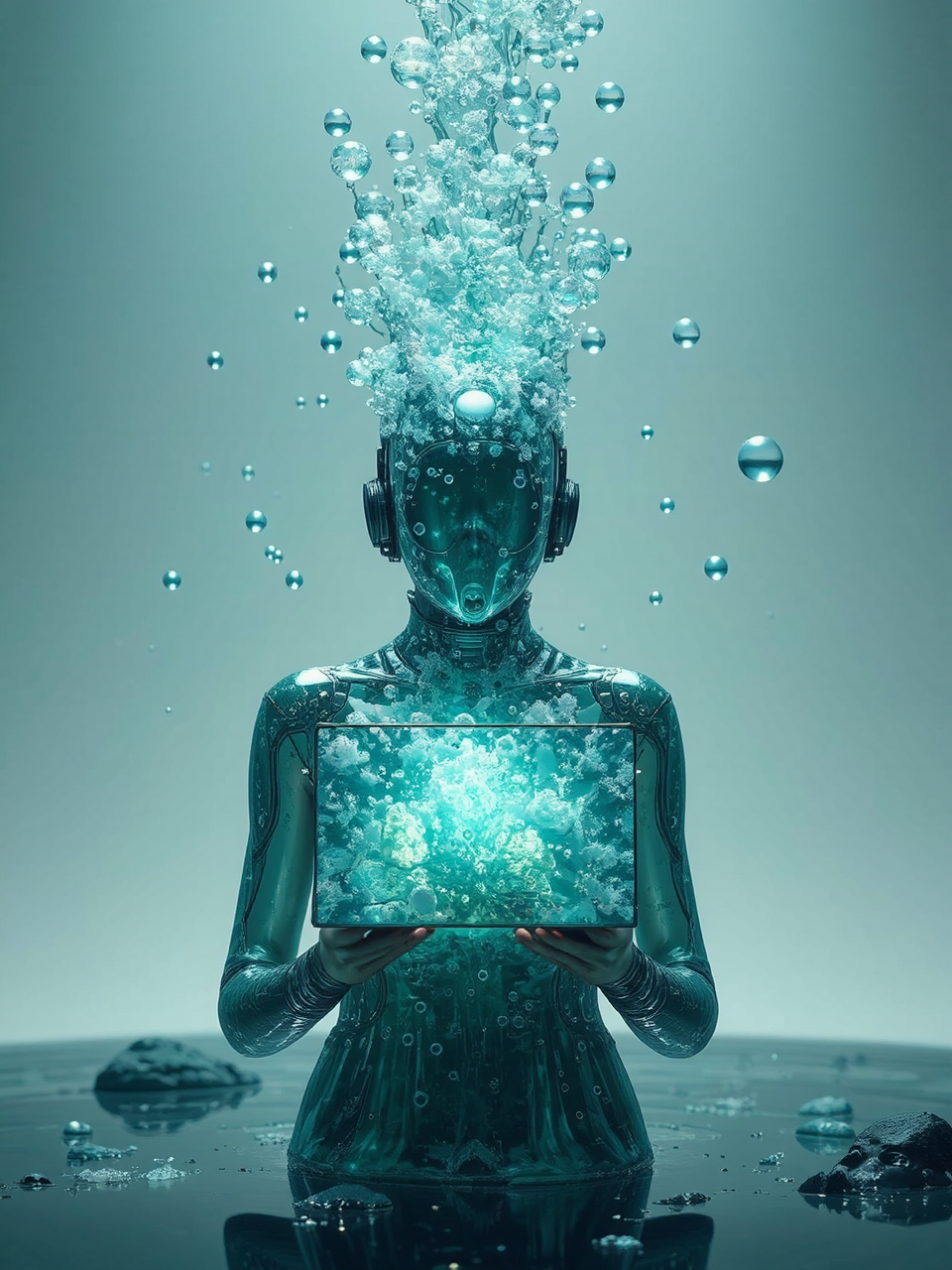 Epic sci-fi futuristic computer