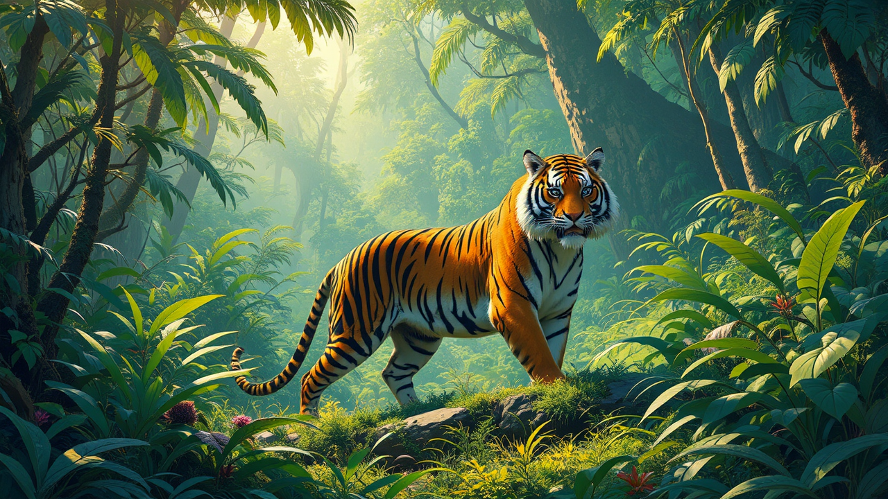 A tiger in a