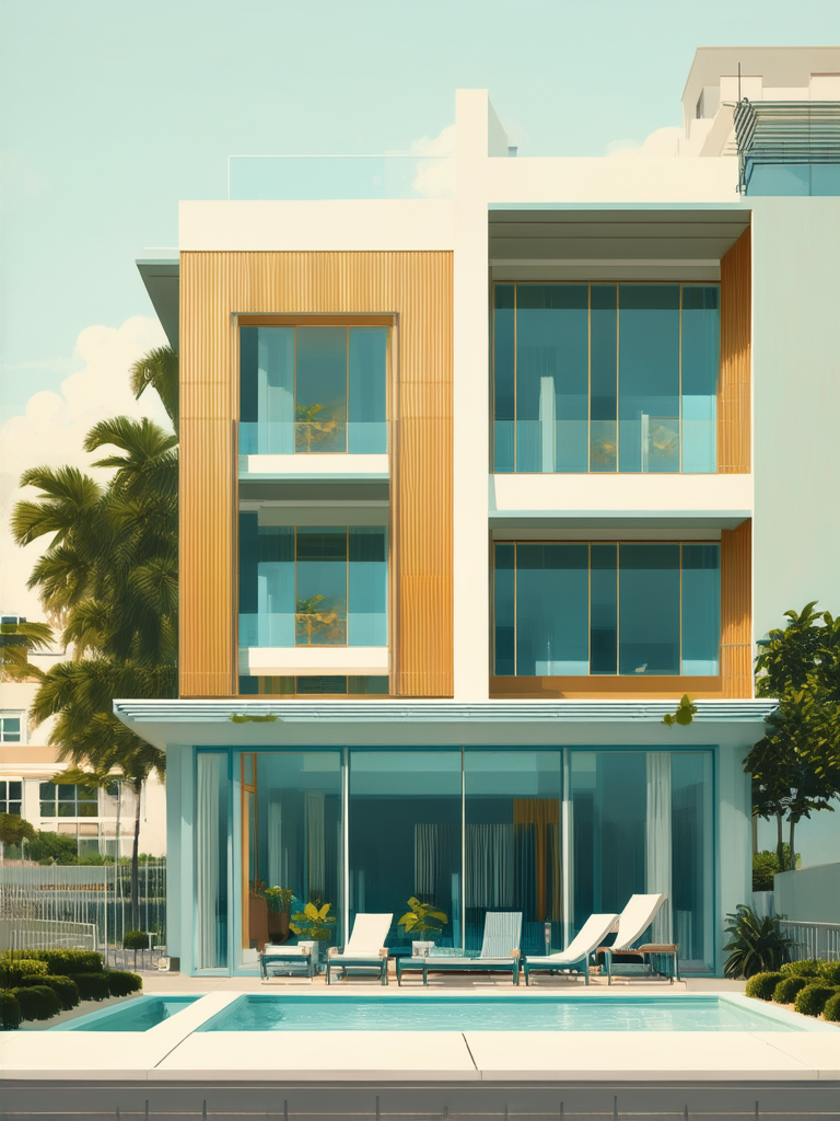 Simple summer house with