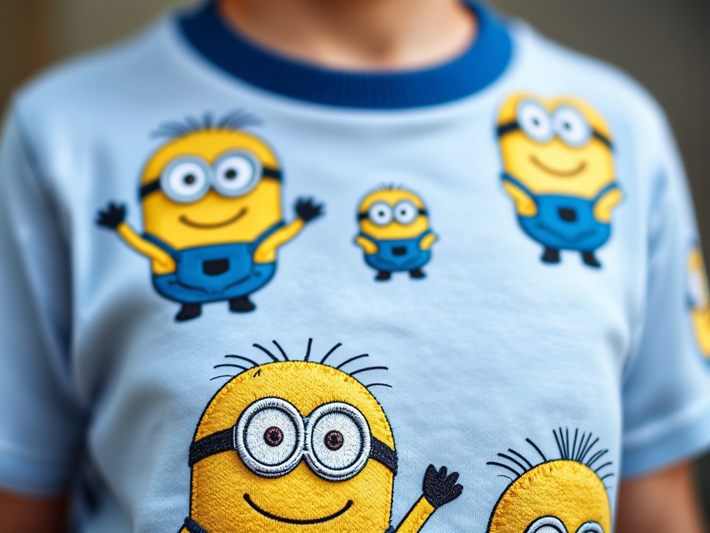 Minions are embroidered on