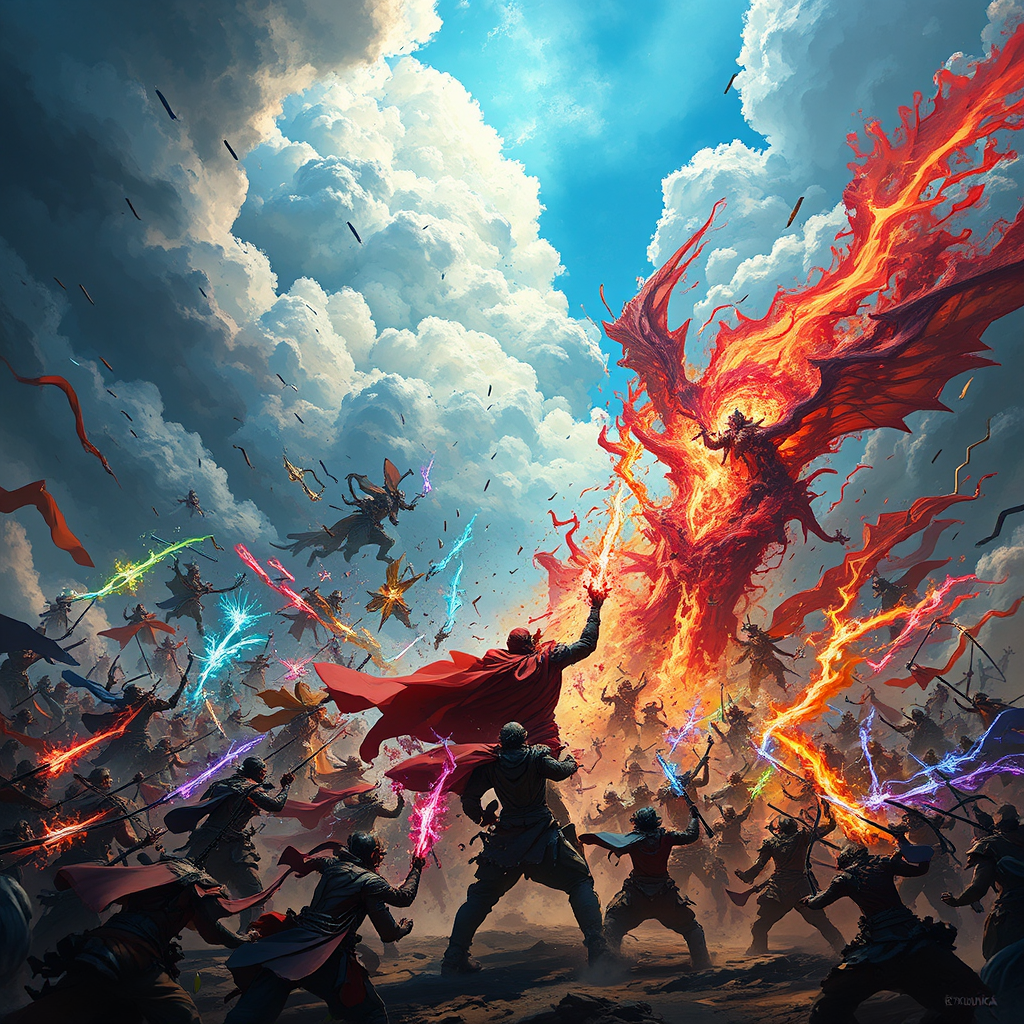 Heroes clash in epic