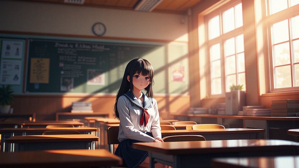 A high school girl
