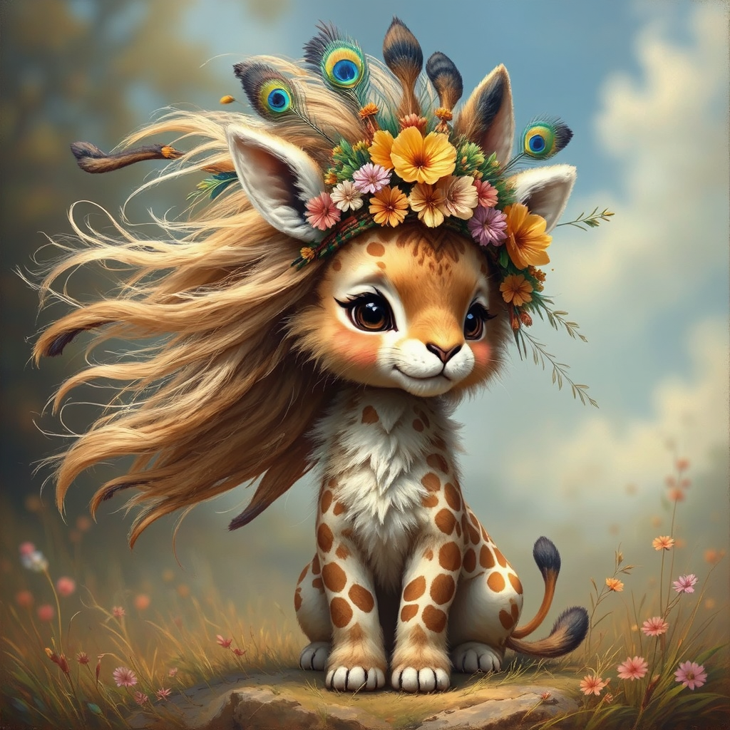 Mixed creature with long