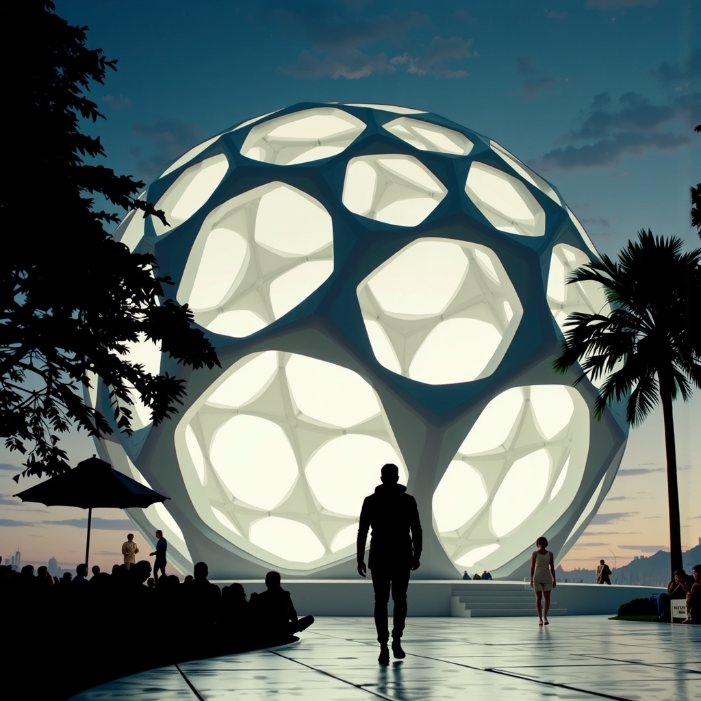 Geodesic domes and sculptural