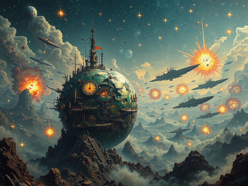 A steam-powered planetary body