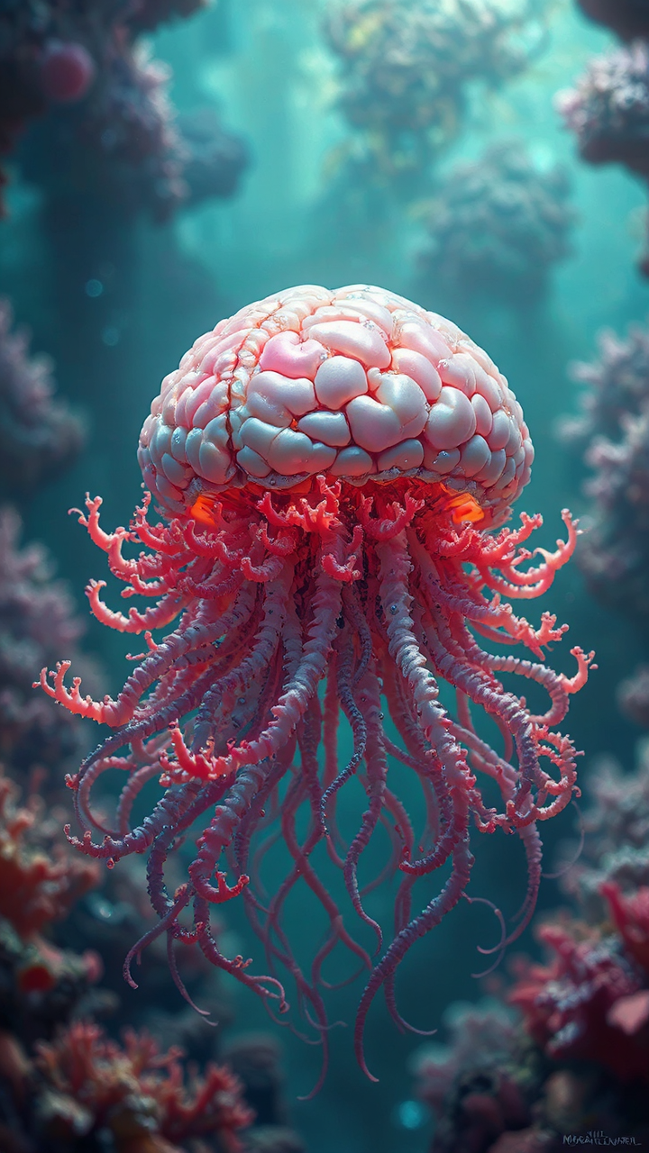 Cyberpunk coral and a