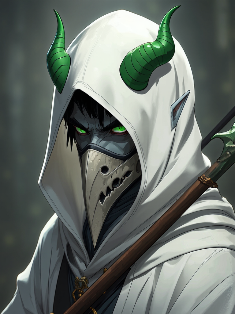 Demon Humanoid Paladin Character.