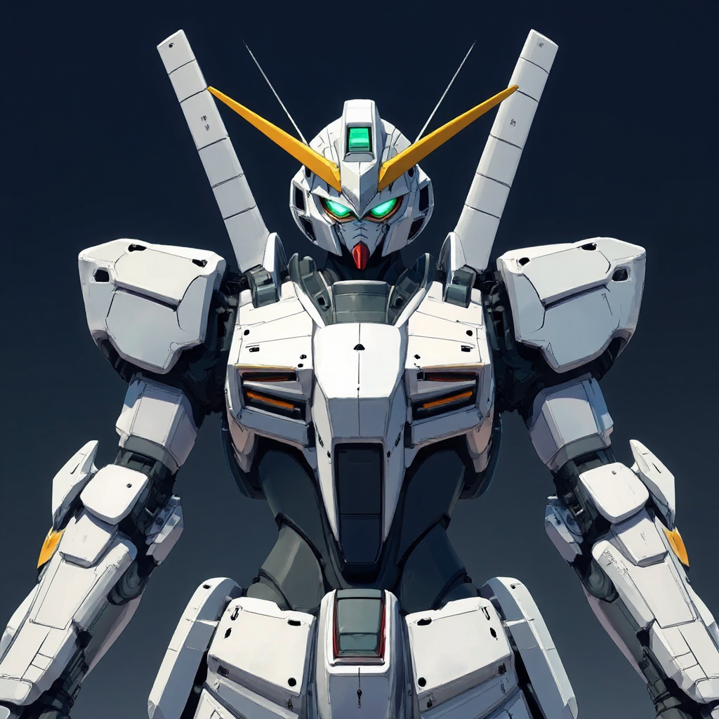 Android mecha with human