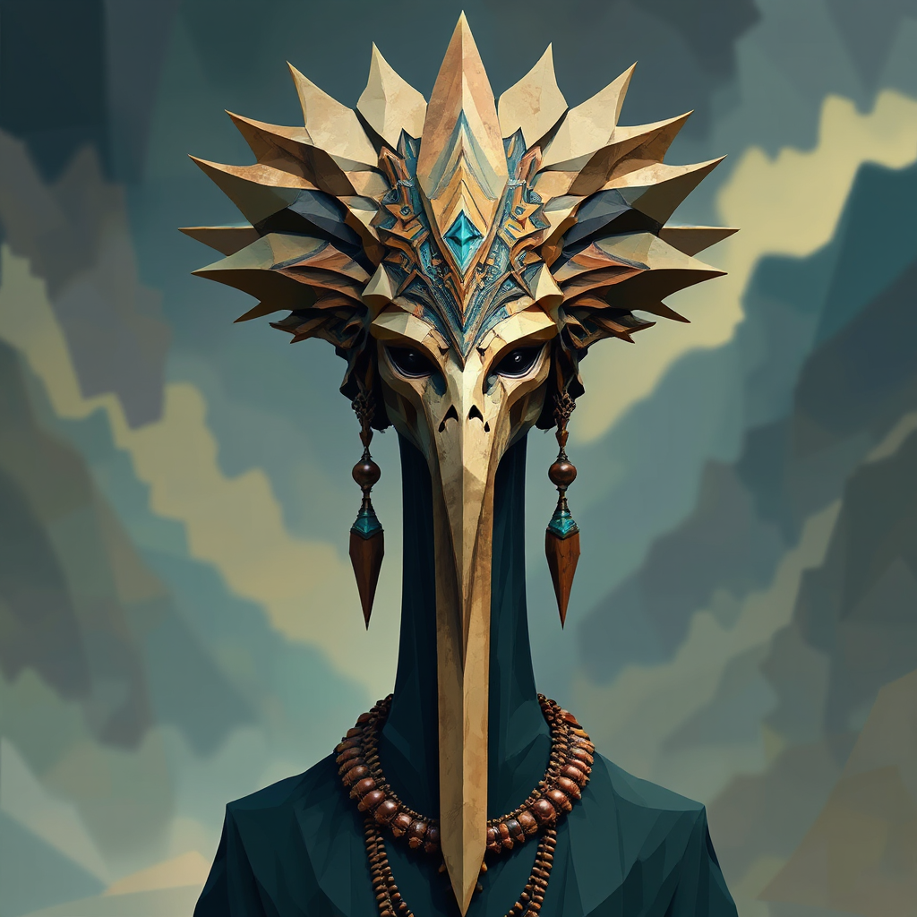 Priestess in bohemian inspired